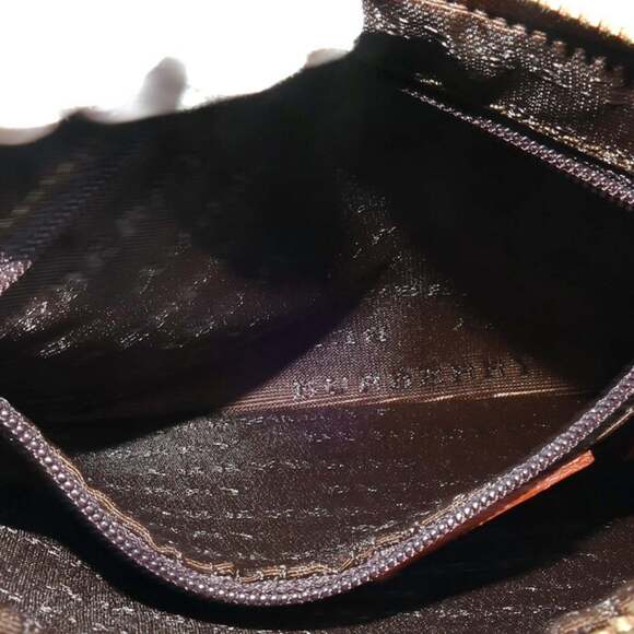 BURBERRY Check Pouch Beige Women's - Picture 5 of 8